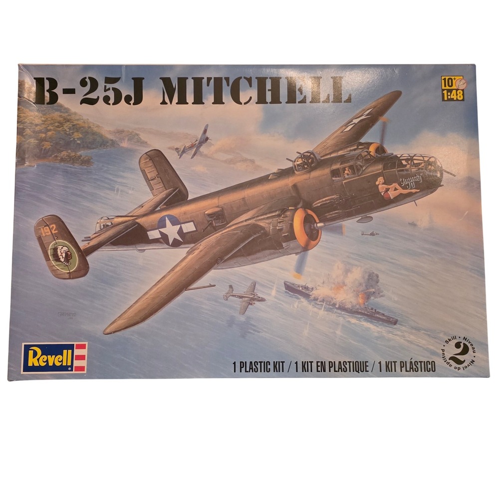 Revell B-25J Mitchell 1/48 Scale Plastic Model Kit Airplane Plane New Open Box
